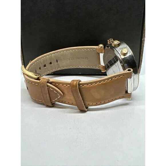 Michael Kors Parker MK5633 Women\'s Tan Leather Strap Analog Dial Watch JNA208 main image 9
